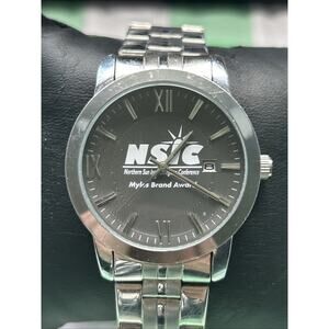 NSIC Myles Brand Award Silver Tone Men’s Quartz Watch
